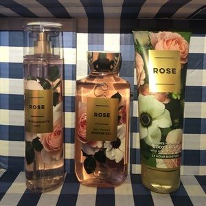 Bath and Body Works Rose Set